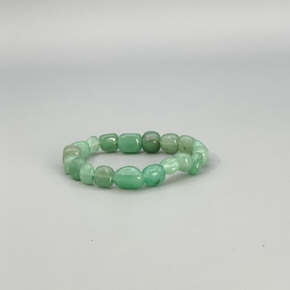 Green Aventurine Tumbled, Polished Stone Bracelet, Gift for Her - Picture 7 of 10